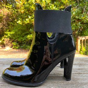 Stuart Weitzman Black Patent Leather Boots